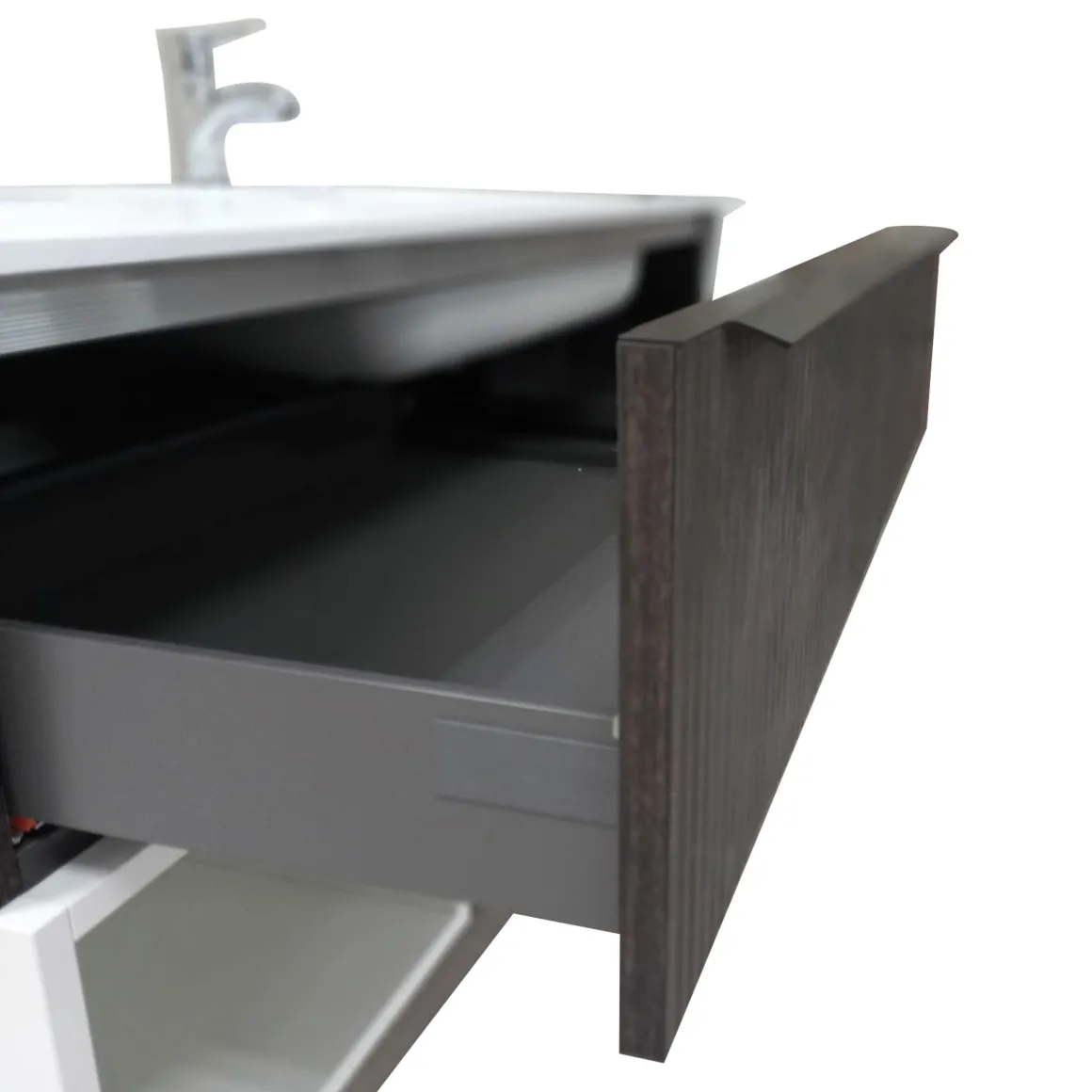 BASE BAGNO SOSPESA MOD. B201 CM 140 COLORE LAOS E BIANCO OPACO