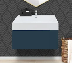 BASE BAGNO SOSPESA MOD. B-GO CM 86 BLU OPACO