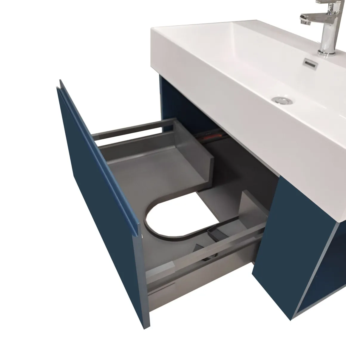 BASE BAGNO SOSPESA MOD. B-GO CM 86 BLU OPACO