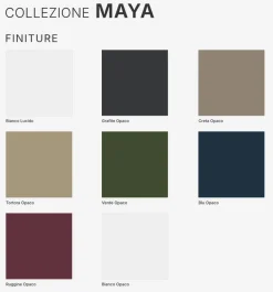 BASE BAGNO SOSPESA MOD. MAYA2 CM 81 RUGGINE OPACO CON SERIGRAFIA