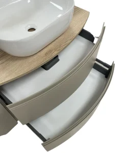 BASE BAGNO SOSPESA MOD. SFERA CM 121 TORTORA OPACO