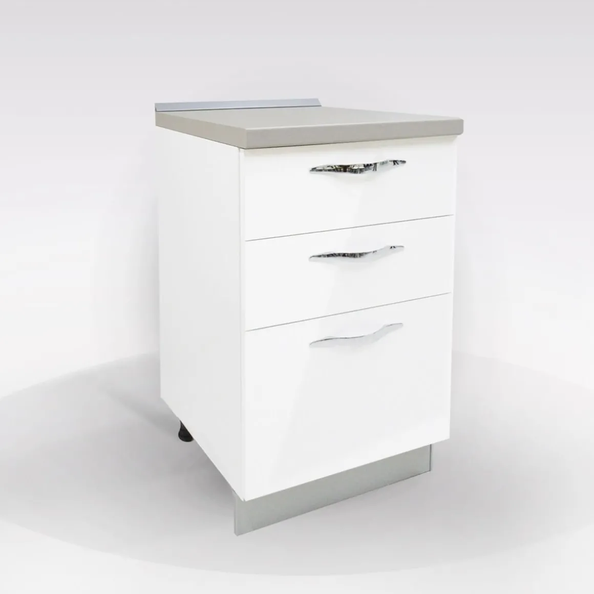 BASE CASSETTIERA MIRA CM 45 BIANCO LUCIDO