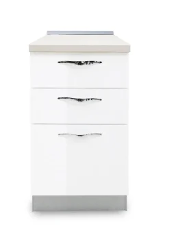 BASE CASSETTIERA MIRA CM 45 BIANCO LUCIDO