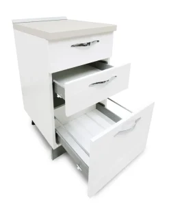 BASE CASSETTIERA MIRA CM 45 BIANCO LUCIDO