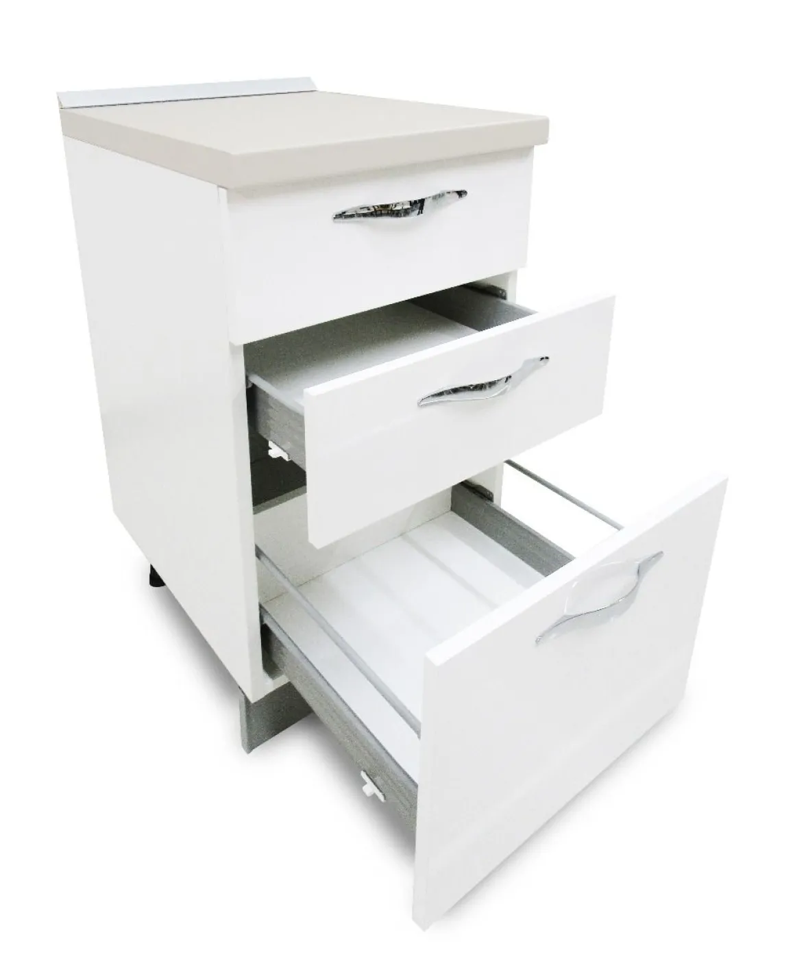 BASE CASSETTIERA MIRA CM 45 BIANCO LUCIDO