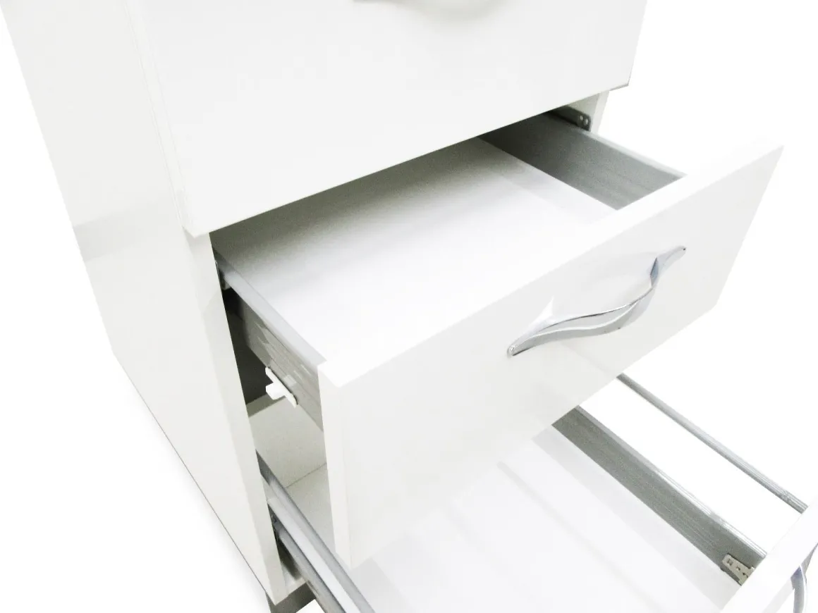 BASE CASSETTIERA MIRA CM 45 BIANCO LUCIDO