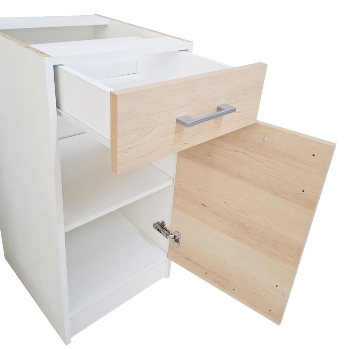 Base Eco Cm 40x46 H.82 Bianco E Rovere Artisan in Offerta