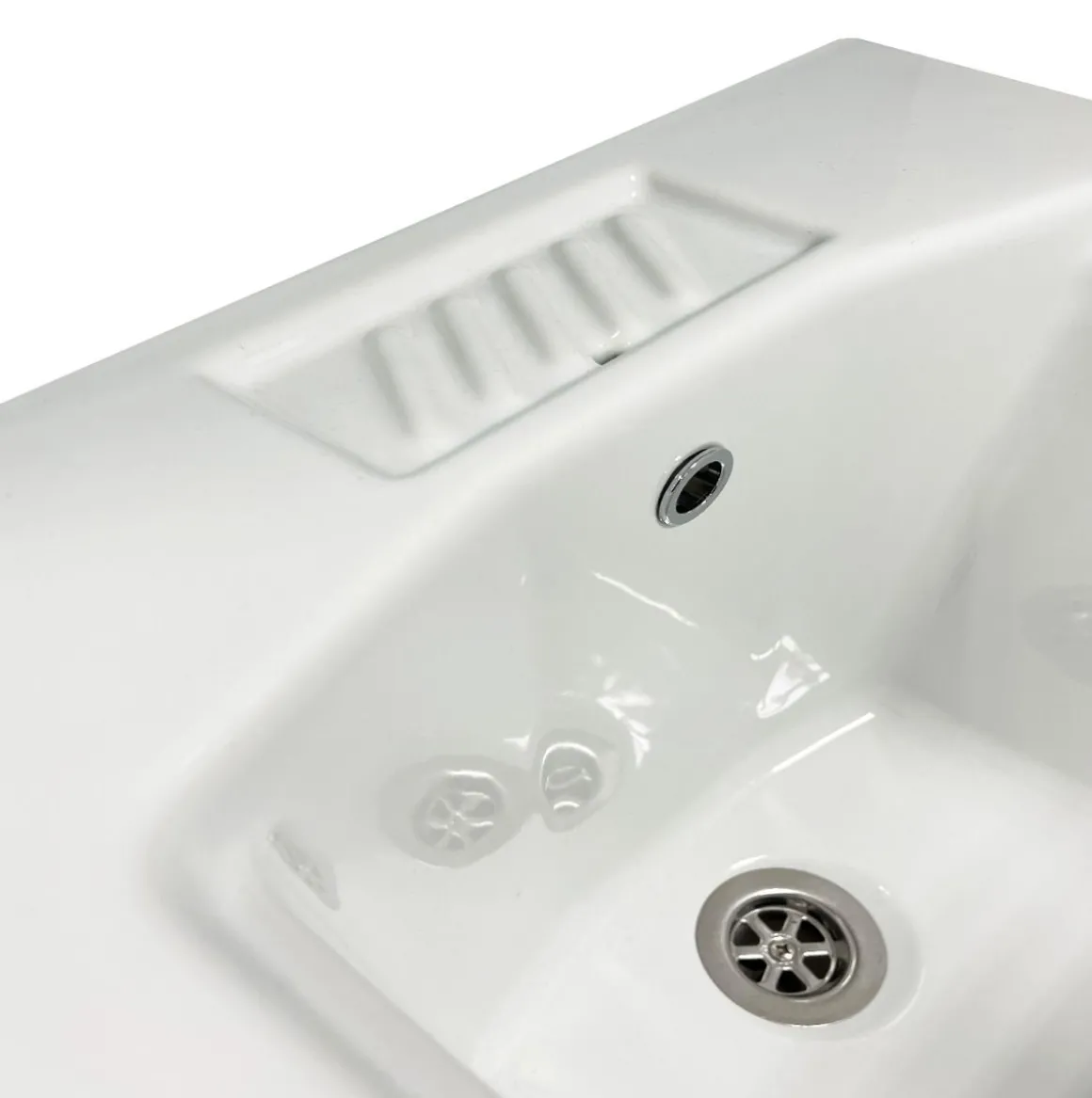 Base lavatoio in laminato perla