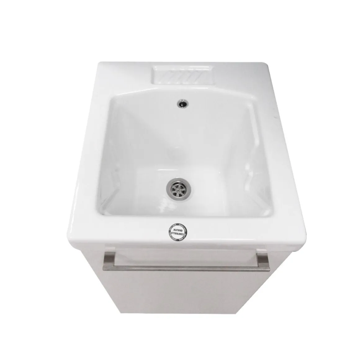 Base lavatoio in laminato perla