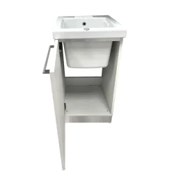 Base lavatoio in laminato perla