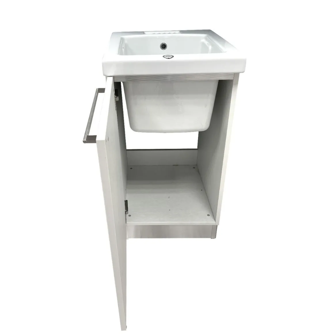 Base lavatoio in laminato perla