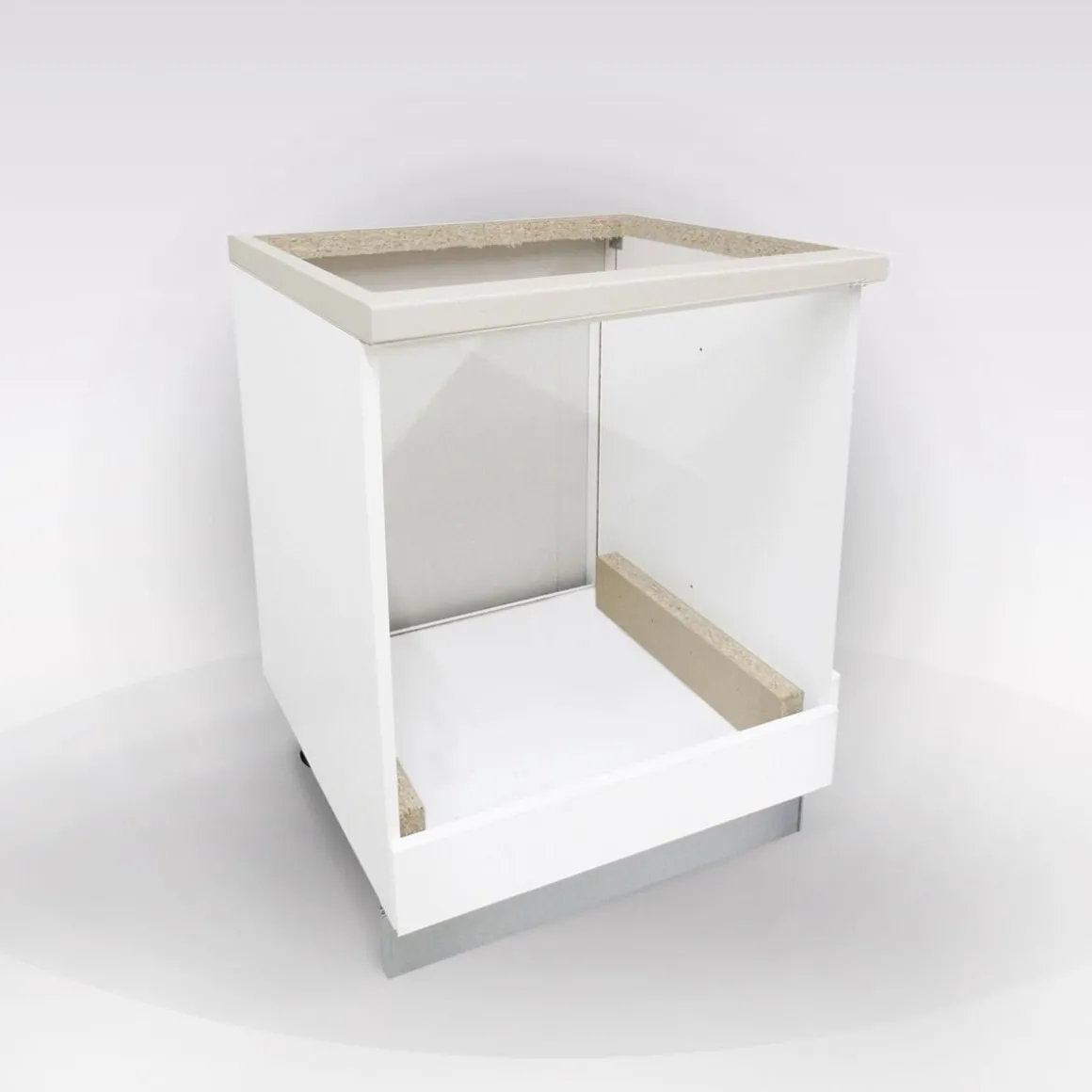 BASE MIRA CM 60 PER INCASSO FORNO E PIANO COTTURA BIANCO LUCIDO