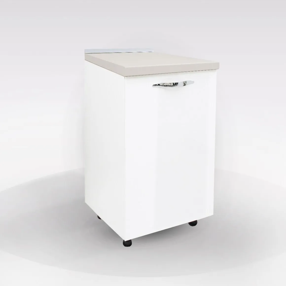 BASE MIRA 45X60 H. 86 BIANCO LUCIDO