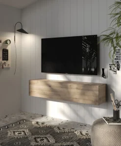 BASE SOGGIORNO PORTA TV MOD. INFINITY 2.0 CADIZ OAK in vendita online