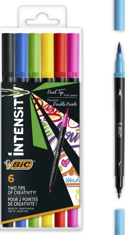 BIC - ASTUCCIO 6 PENNARELLI INTENSITY DUAL TIP COLORS ASSORTITI: vendita online BIC - ASTUCCIO 6 PENNARELLI INTENSITY DUAL TIP COLORS ASSORTITI in offerta