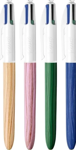 BIC - PENNA A SFERA A SCATTO 4 COLOURS WOOD EFFECT ASSORTITO: vendita online BIC - PENNA A SFERA A SCATTO 4 COLOURS WOOD EFFECT ASSORTITO in offerta
