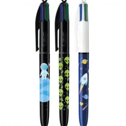 BIC - SET 3 PENNE A SFERA A SCATTO 4 COLOURS DECOR SPACE: vendita online BIC - SET 3 PENNE A SFERA A SCATTO 4 COLOURS DECOR SPACE in offerta