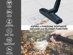 BIDONE ASPIRA SOLIDI E LIQUIDI 20LT DIAM. 33 H. 45