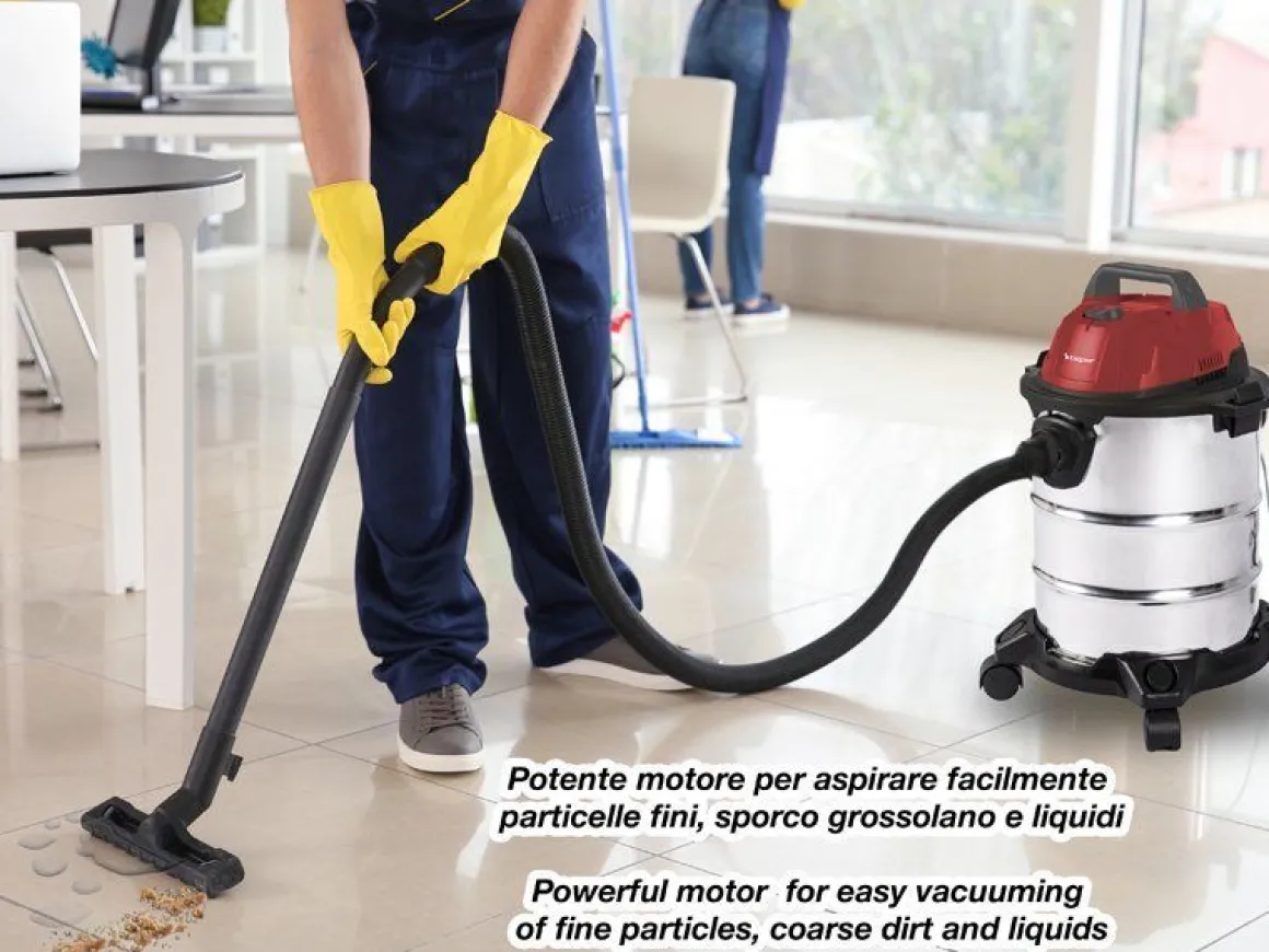 BIDONE ASPIRA SOLIDI E LIQUIDI 20LT DIAM. 33 H. 45