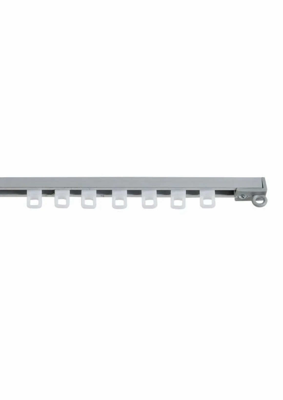 BINARIO LEGGERO PER TENDE IN ALLUMINIO 150CM GRIGIO: vendita online BINARIO LEGGERO PER TENDE IN ALLUMINIO 150CM GRIGIO in offerta