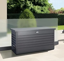 BIOHORT - BAULE DA ESTERNO 160X79 H. 83 CM ACCIAIO GRIGIO SCURO: vendita online BIOHORT - BAULE DA ESTERNO 160X79 H. 83 CM ACCIAIO GRIGIO SCURO in offerta