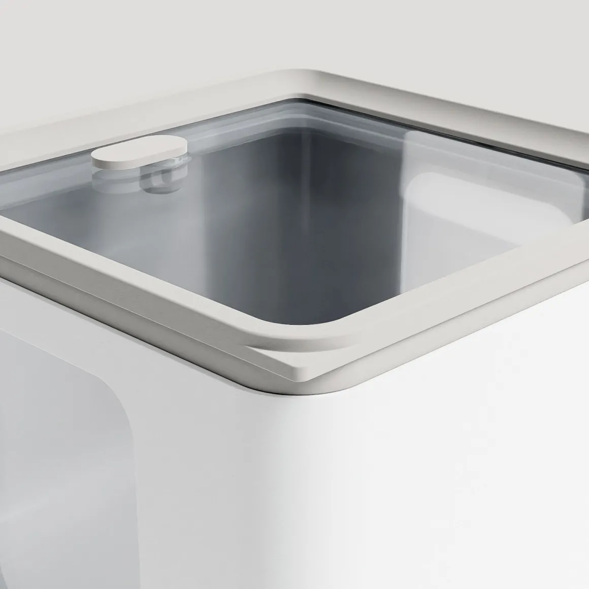 BLIM PLUS - CONTENITORE PEEK BOX QUADRO ARCTIC WHITE 13.3X13.3X10CM 1.3LT
