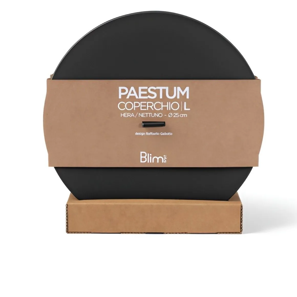 BLIM PLUS - COPERCHIO LINEA PAESTUM DIAM. 25CM NERO CARBONE
