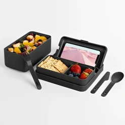 BLIM PLUS - LUNCHBOX BAULETTO NERO CARBONE 18X9.5X13.5CM 450ML