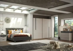 CAMERA COMPLETA AMALTI ANTRACITE E CASHMERE