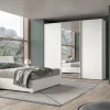 Camera da letto completa bianco frassinato CITY NEW