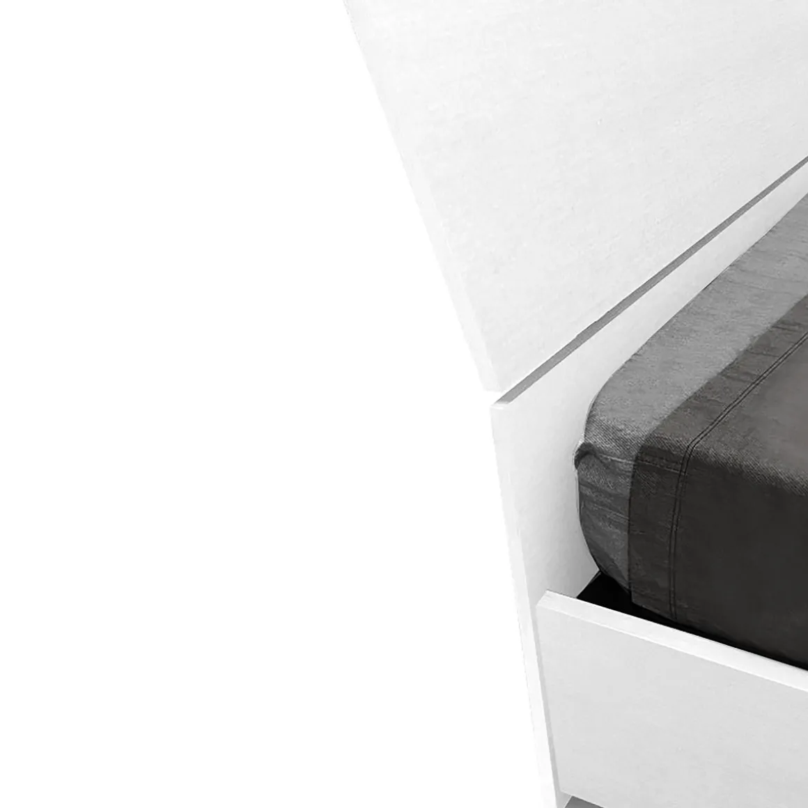 Camera da letto completa bianco frassinato CITY NEW