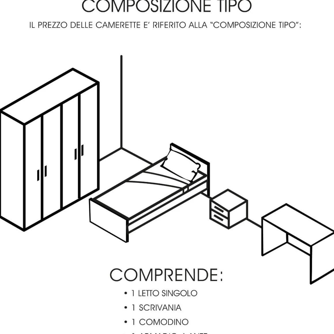 CAMERETTA COMPLETA FLY4