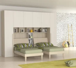 Cameretta a Ponte Completa con 2 Letti Olmo: Modello Loft
