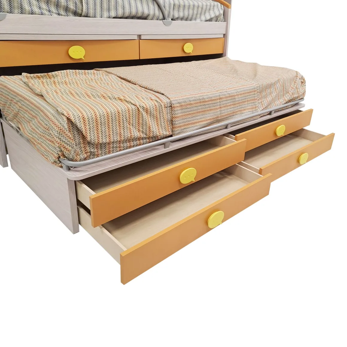 CAMERETTA GIESSEGI A PONTE MOD. JOB CENERE WOOD PANNA E ALBICOCCA