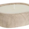 CANDELA PAULAWNIA NATURALE 15X11 H 5CM: vendita online CANDELA PAULAWNIA NATURALE 15X11 H 5CM in offerta