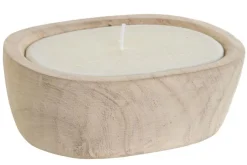 CANDELA PAULAWNIA NATURALE 15X11 H 5CM: vendita online CANDELA PAULAWNIA NATURALE 15X11 H 5CM in offerta