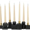 CANDELABRO VISTA NERO 40.5X8.5 H 12CM: vendita online CANDELABRO VISTA NERO 40.5X8.5 H 12CM in offerta