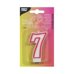 CANDELA PER COMPLEANNO 7 BIANCO H 7.3CM: vendita online CANDELA PER COMPLEANNO 7 BIANCO H 7.3CM in offerta