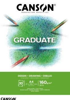 CANSON - ALBUM GRADUATE CARTA BIANCA A4 30 FOGLI: vendita online CANSON - ALBUM GRADUATE CARTA BIANCA A4 30 FOGLI in offerta