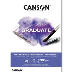 CANSON - ALBUM GRADUATE PER TECNICHE MISTE A3 20 FOGLI: vendita online CANSON - ALBUM GRADUATE PER TECNICHE MISTE A3 20 FOGLI in offerta