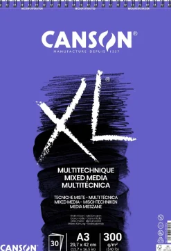 CANSON - ALBUM SPIRALATO XL PER TECNICHE MISTE A3 30 FOGLI: vendita online CANSON - ALBUM SPIRALATO XL PER TECNICHE MISTE A3 30 FOGLI in offerta
