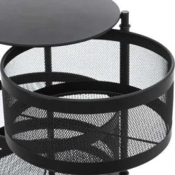 CARRELLO DA CUCINA IN METALLO MAYAJ CM 76X33 NERO