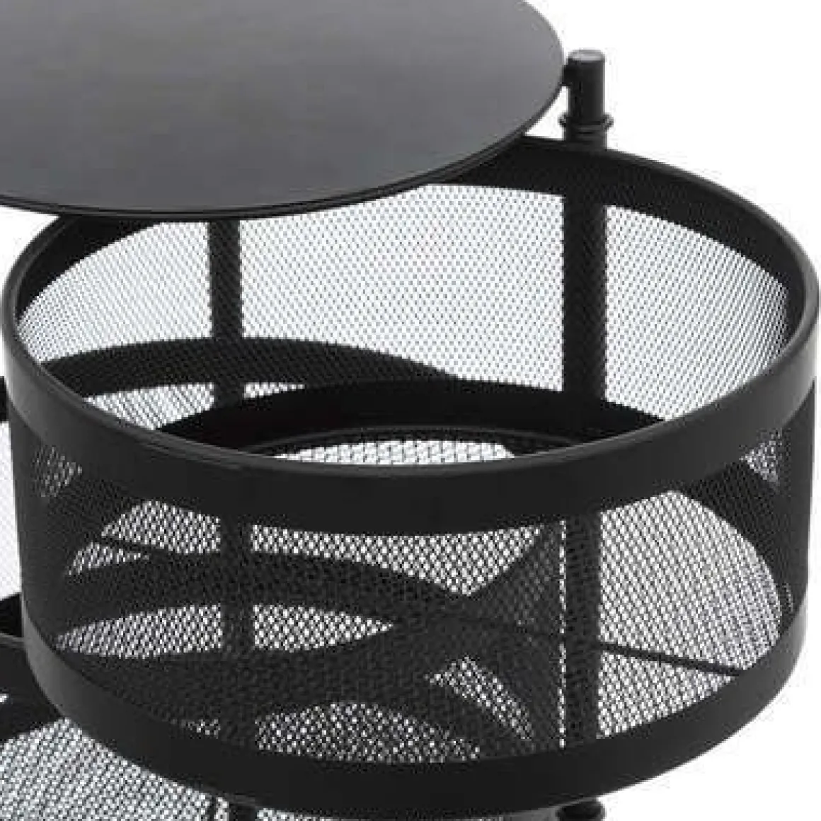 CARRELLO DA CUCINA IN METALLO MAYAJ CM 76X33 NERO
