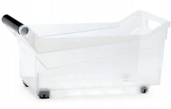 CARRELLO PORTAOGGETTI TRASPARENTE 38X17,7X18CM : vendita online CARRELLO PORTAOGGETTI TRASPARENTE 38X17,7X18CM in offerta