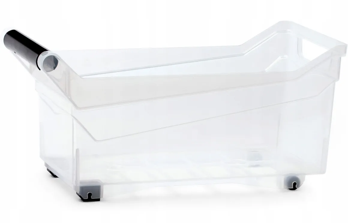 CARRELLO PORTAOGGETTI TRASPARENTE 38X17,7X18CM : vendita online CARRELLO PORTAOGGETTI TRASPARENTE 38X17,7X18CM in offerta