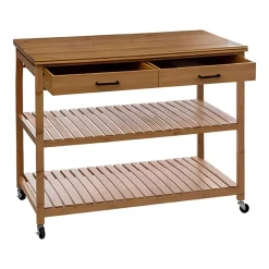CARRELLO/BANCONE IN BAMBOO 108X60 H.90CM NATURALE