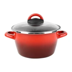CASSERUOLA 2 MANICI LINEA SFUMATO ROSSO DIAM.20CM