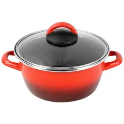 CASSERUOLA 2 MANICI LINEA SFUMATO ROSSO DIAM.24CM