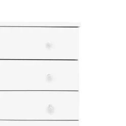 Cassettiera Bianco Opaco: Cassettiera con 7 Cassetti in Laminato