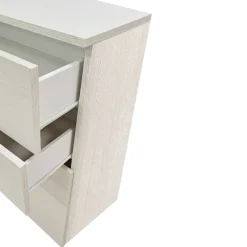 CASSETTIERA 5 CASSETTI in laminato OLMO BIANCO CM 80X44 altezza 104cm in offerta